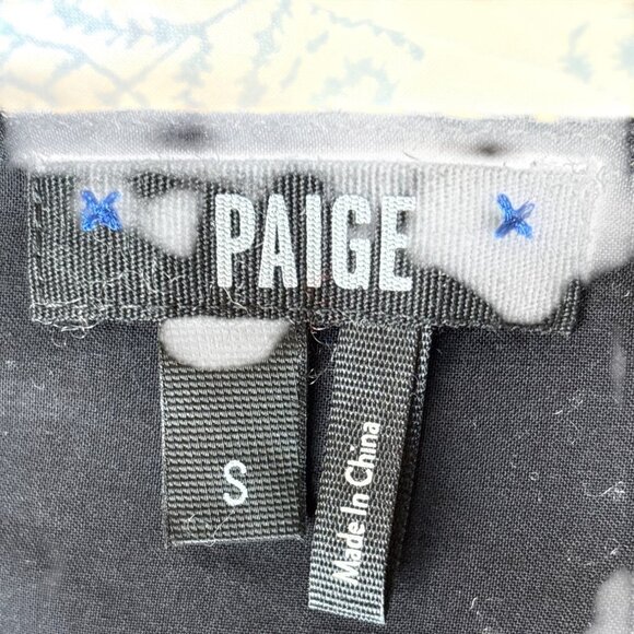 Paige Chamomile Dress‎ Size Small Hyde Black Mixed Tiger Print 100% Silk Lined - Picture 10 of 11